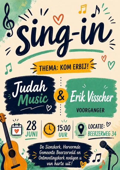 Sing in 28 juni 15.00