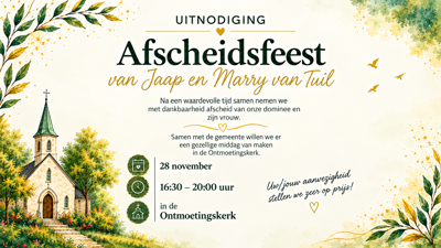 Nieuwe flyer afscheidsdienst